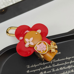 Louis Vuitton LV motif floral Saint-Valentin porte-clés-3550  