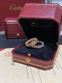 Cartier or et blanc rivet bague-3589  