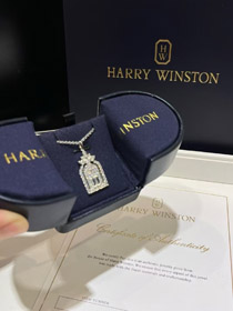 Harry Winston porte pleine diamant de bonheur collier-3615  