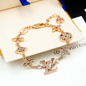 Louis Vuitton LV vieille fleur plein diamant bracelet-3819  