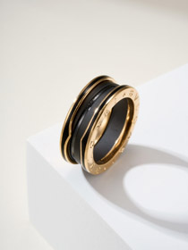 Bulgari céramique or rose bague-3839  