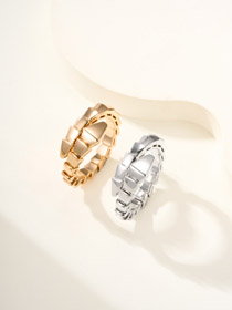 Bulgari version étroite bague de serpent sans diamant-3843  