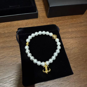 Bracelet de perles en or Chrome Hearts-3895  