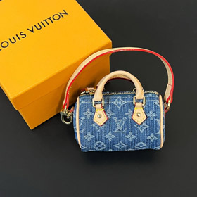 Louis Vuitton LV Mini Denim Sac d'oreiller Pendentif-3934  