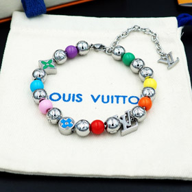 Louis Vuitton LV coloré bonbons lettre florale perle bracelet-3971  