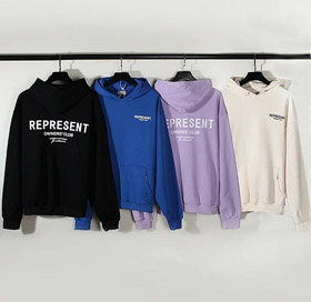 REPRESENT Imprimé Sweatshirt à capuchon à cordon-4497  
